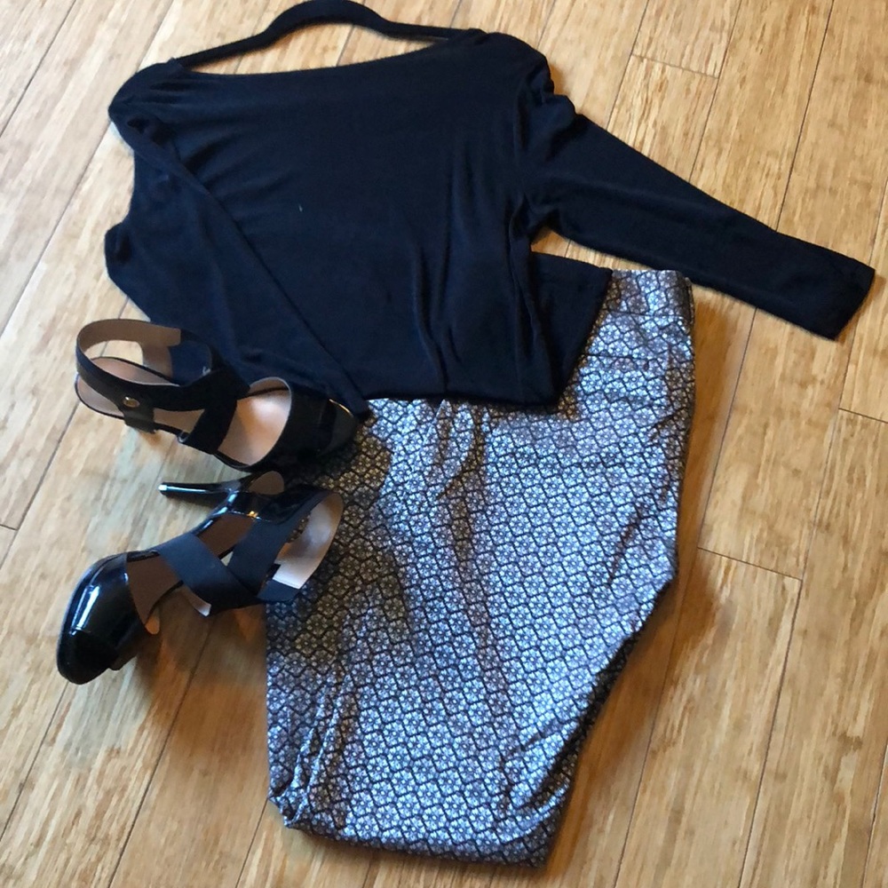 Banana Republic metallic pants
